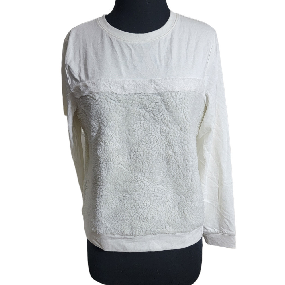 Jessica Simpson Melody Fleece Textured Top sz S